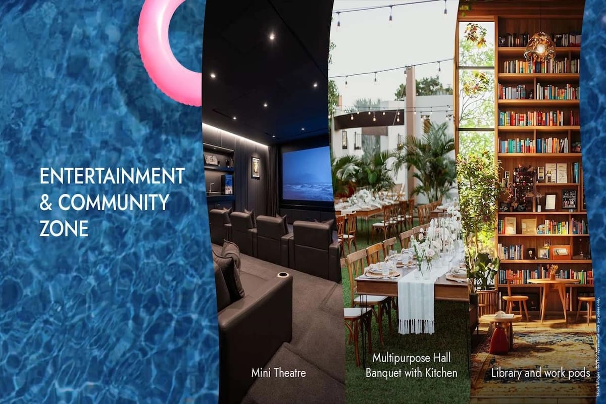 Modern clubhouse interior