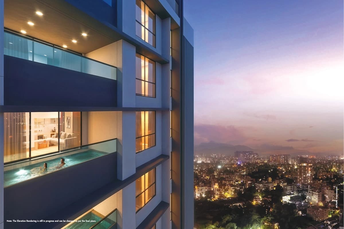 Luxury apartment interior with premium finishes and spacious layout