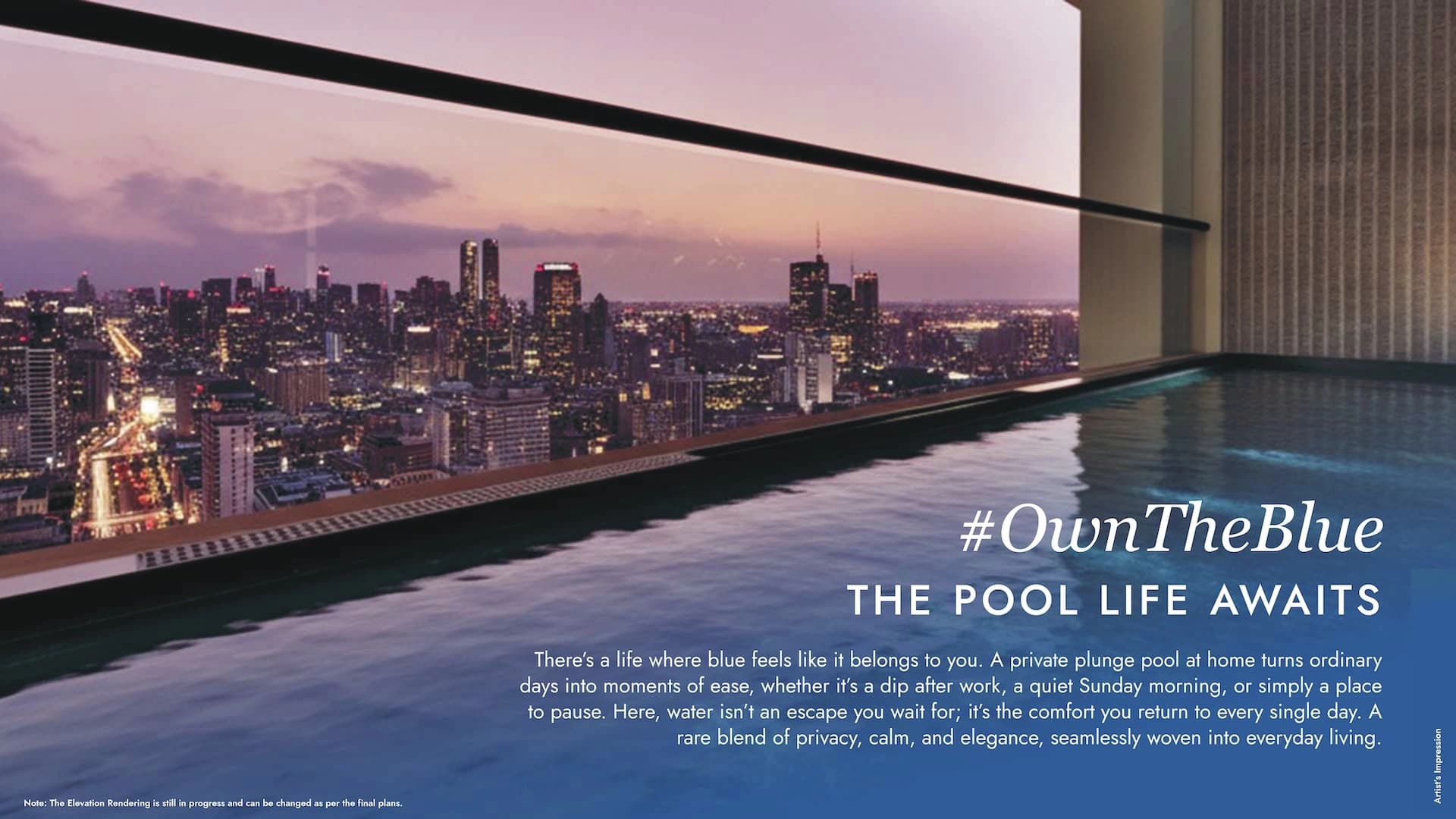 Gera Avive Towers - Premium residential tower with blue sky view